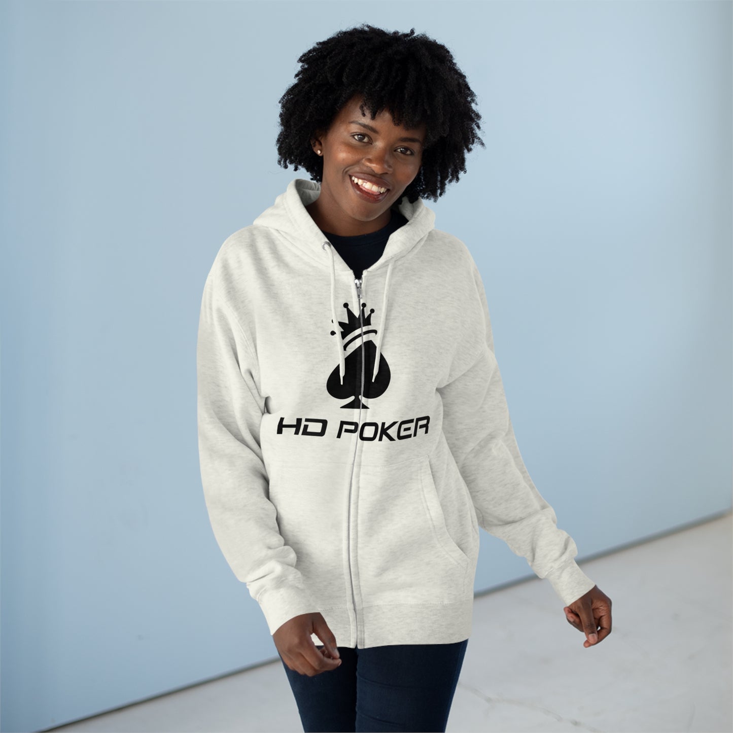 HD Poker Unisex Premium Full Zip Hoodie