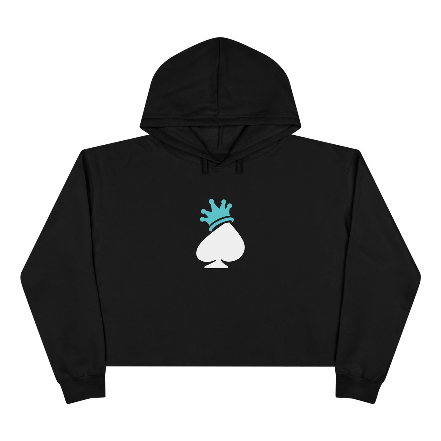 HD Crown Spade Crop Hoodie