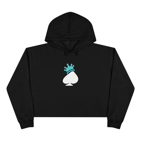 HD Crown Spade Crop Hoodie