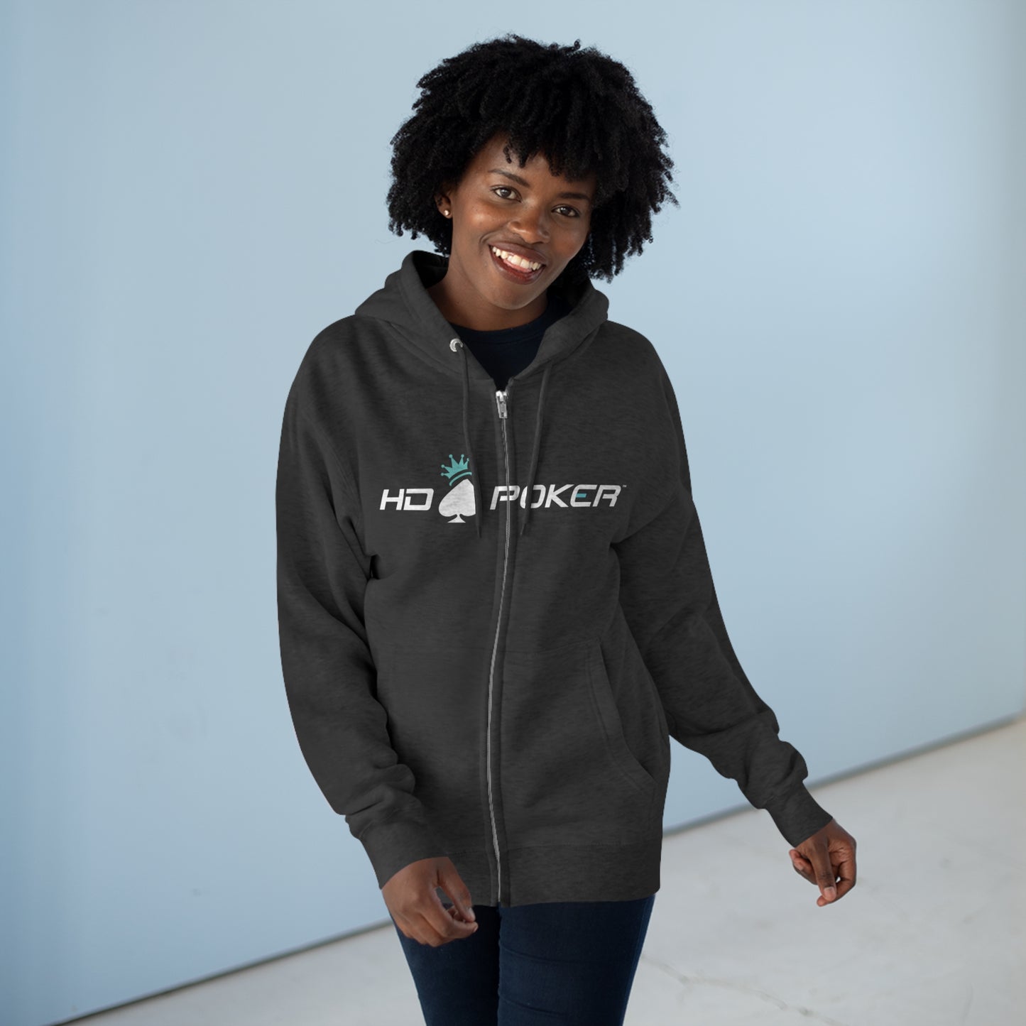 HD Poker Unisex Premium Full Zip Hoodie