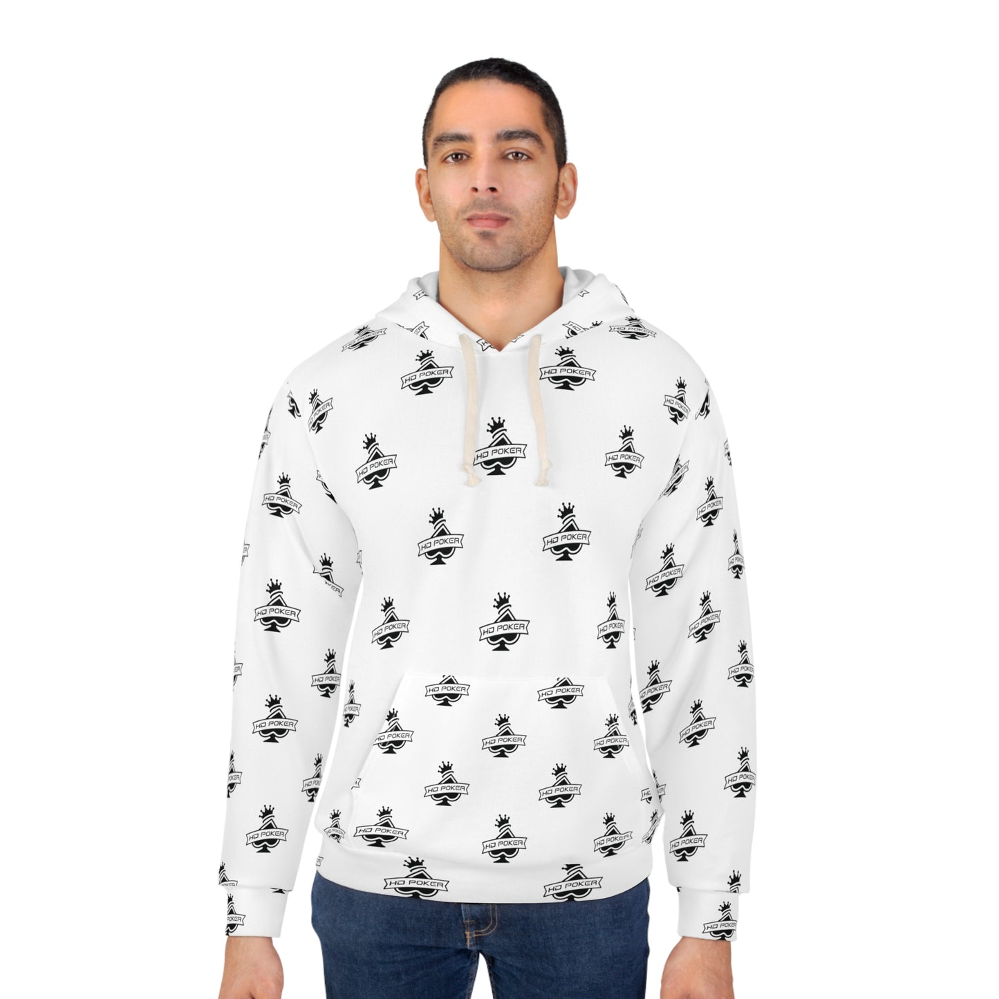 HD Poker Unisex Pullover Hoodie Logo Pattern