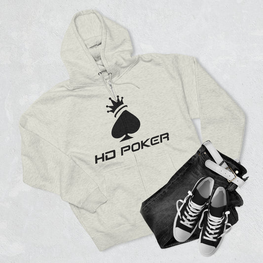 HD Poker Unisex Premium Full Zip Hoodie