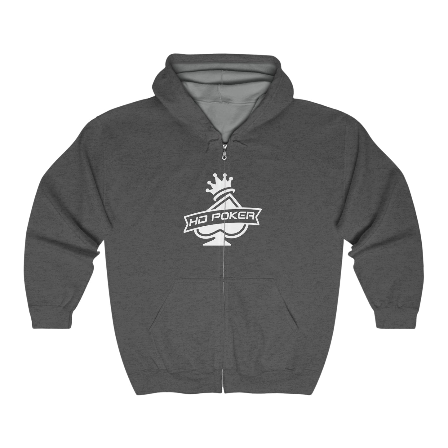 HD Poker Unisex Heavy Blend™ Full Zip Hooded Sweatshirt