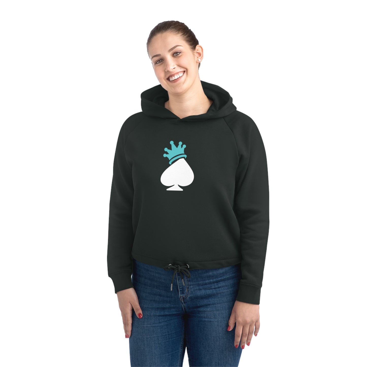 HD Crown Spade Women's Bower Cropped Hoodie Sweatshirt