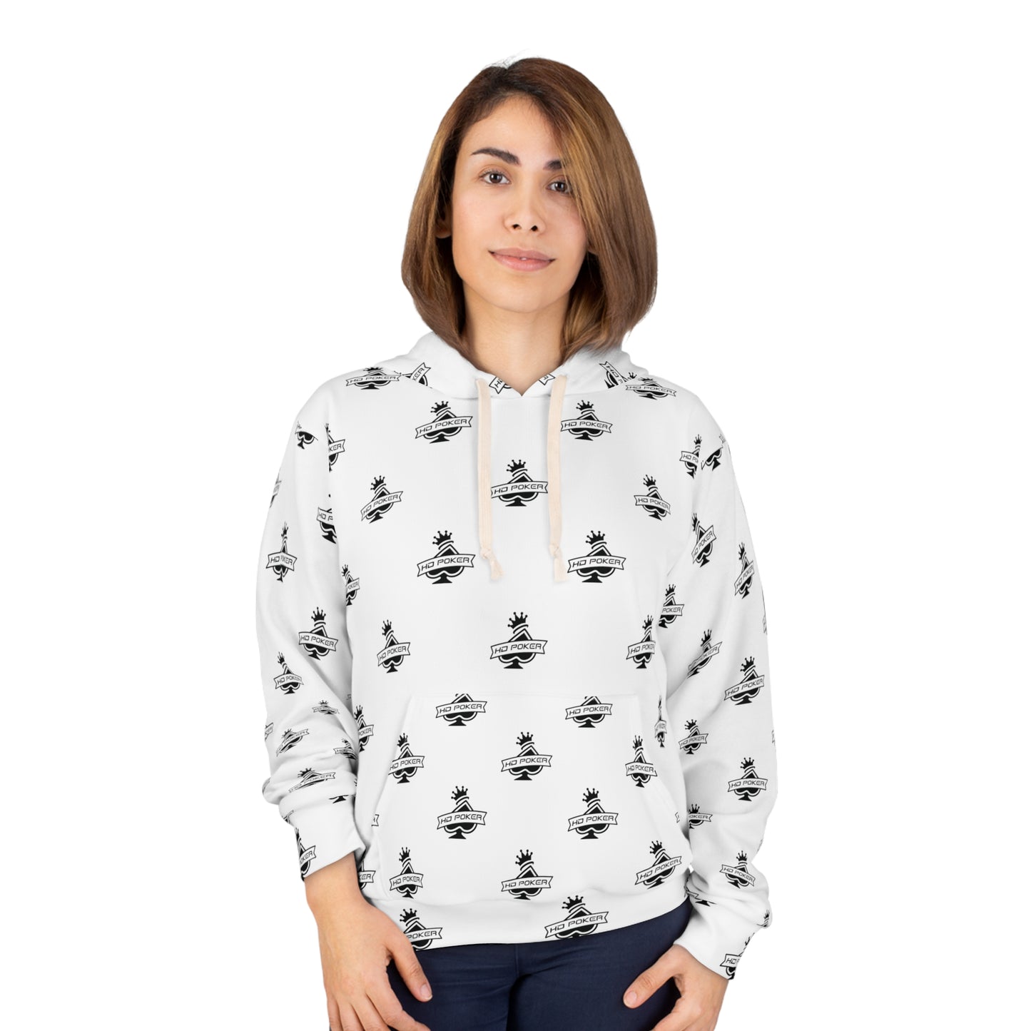 HD Poker Unisex Pullover Hoodie Logo Pattern